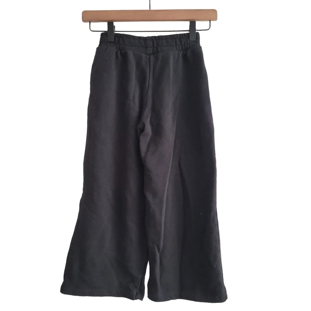 Adidas Zara Girls Black‎ Minimalist Streetwear Casual Outfit Trefoil Shirt Pants